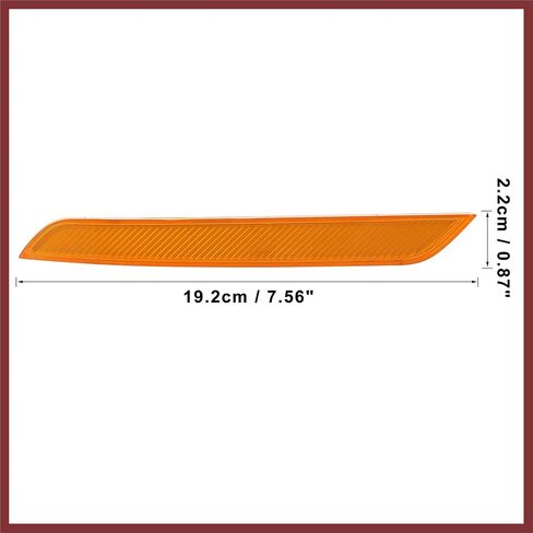 1 Pair Car Front Bumper Reflector Strip Cover Right Left Side 63147179991 63147179992 for BMW X6 2008-2014 Replace Parts in Saudi Arabia