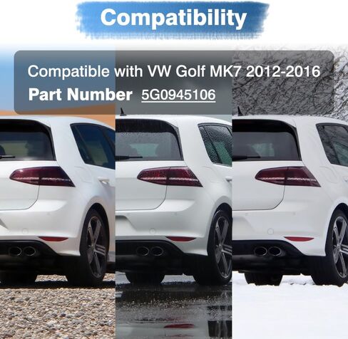 Rear Reflector Bumper 5G0945106, Compatible with VW Golf MK7 2012-2016, Rear Safety Bumper Reflector Tail Light - Rear Right Passenger Side in Saudi Arabia