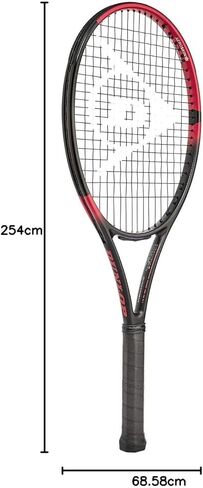 Dunlop Sports Team 260 Pre-Strung Tennis Racket, 1/4 Grip, Black/Blue in Kuwait