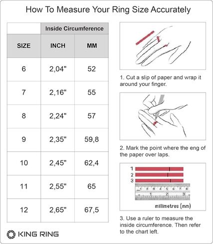 King Ring 6mm Multicolor Ring – Ultra Spectacular Fine Polished Rainbow Band – Designed in USA in Kuwait