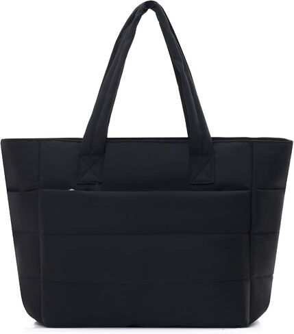 DENGSHANYANG Tote Bag for Women, Lightweight Puffy Tote Bag with Compartments, Quilted Shoulder Bag Handbag for Travel, Work in Kuwait