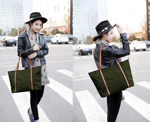 YALUXE Women's Nylon Tote Bags Large Capacity Shoulder Bags Work Handbags Purses in Saudi Arabia