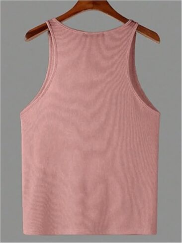 Gorglitter Men Half Zip Henley Tank Top Slociveless Shirt Muscle Sirt in Kuwait