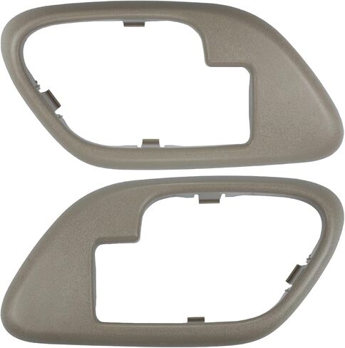 RLB-HILON DOOR DOOR HANDIOR TRIM مدي متوافق مع CHEVY GMC Silverado Silverado Silverudar Tahoe Yukon C1500 C2500 C3500 K1500 K2500 ، استبدل 15708080 15708079 ، اللون الرمادي in Saudi Arabia