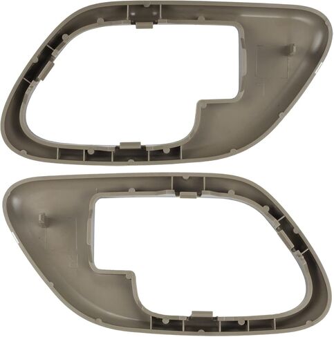 RLB-HILON DOOR DOOR HANDIOR TRIM مدي متوافق مع CHEVY GMC Silverado Silverado Silverudar Tahoe Yukon C1500 C2500 C3500 K1500 K2500 ، استبدل 15708080 15708079 ، اللون الرمادي in Saudi Arabia