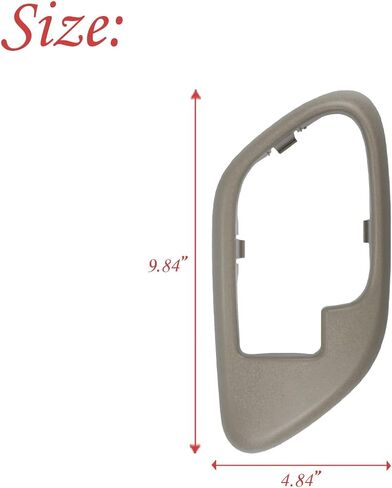 RLB-HILON DOOR DOOR HANDIOR TRIM مدي متوافق مع CHEVY GMC Silverado Silverado Silverudar Tahoe Yukon C1500 C2500 C3500 K1500 K2500 ، استبدل 15708080 15708079 ، اللون الرمادي in Saudi Arabia