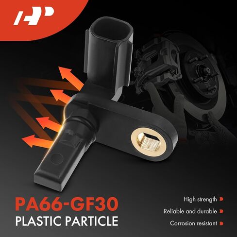 A-Premium 2PC Set Rear ABS Wheel Speed Sensors for Hyundai Accent 2006-2011 & Kia Rio Rio5 2010-2011 - Rear Driver and Passenger Side, Replace# 527511G101FFF, 527501GXXX in Kuwait