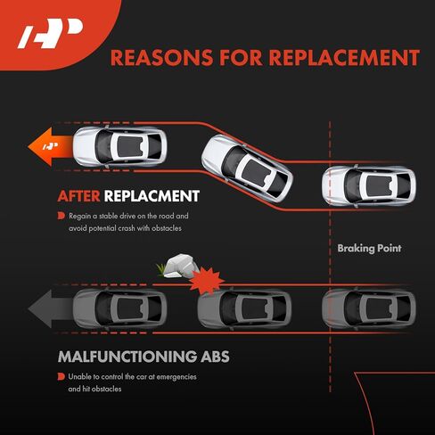 A-Premium 2PC Set Rear ABS Wheel Speed Sensors for Hyundai Accent 2006-2011 & Kia Rio Rio5 2010-2011 - Rear Driver and Passenger Side, Replace# 527511G101FFF, 527501GXXX in Kuwait