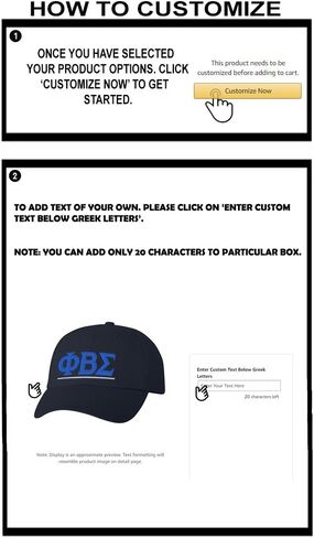 Personalized Phi Beta Sigma Greek Line Hat in Saudi Arabia