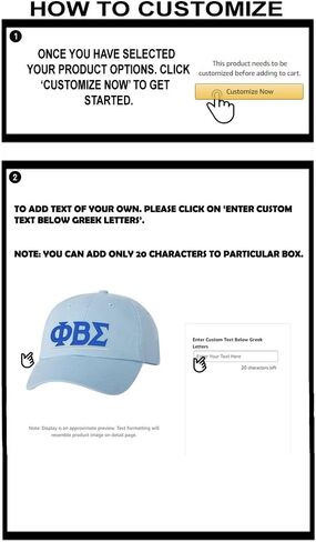 Personalized Phi Beta Sigma Greek Line Hat in Saudi Arabia