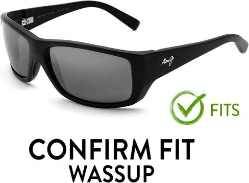 APEX Polarized PRO Replacement Lenses for Maui Jim Wassup MJ123 Sunglasses (Black) in Saudi Arabia