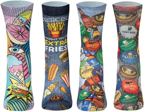 Wigglesteps - Funny Socks for Women & Men, Novelty Socks, Cool & Crazy Colorful Socks - Dog Box Design 2 Pairs in Saudi Arabia
