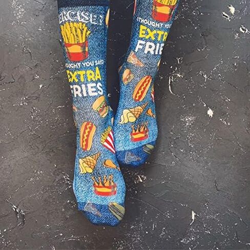 Wigglesteps - Funny Socks for Women & Men, Novelty Socks, Cool & Crazy Colorful Socks - Dog Box Design 2 Pairs in Saudi Arabia