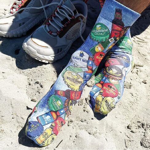 Wigglesteps - Funny Socks for Women & Men, Novelty Socks, Cool & Crazy Colorful Socks - Dog Box Design 2 Pairs in Saudi Arabia