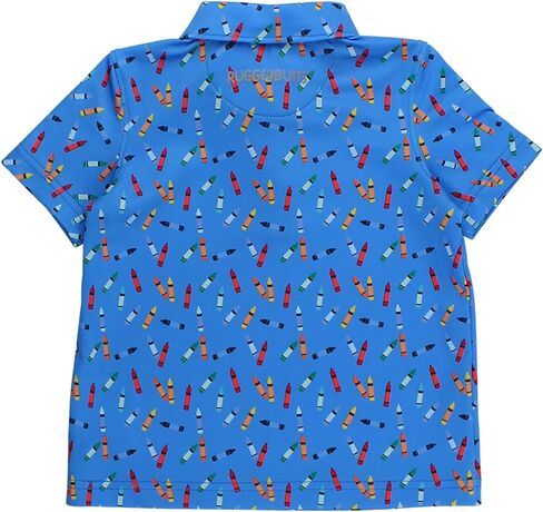 RuggedButts Baby/Toddler Boys Knit Collared Short Sleeve Performance Performance Policy Polo in Kuwait