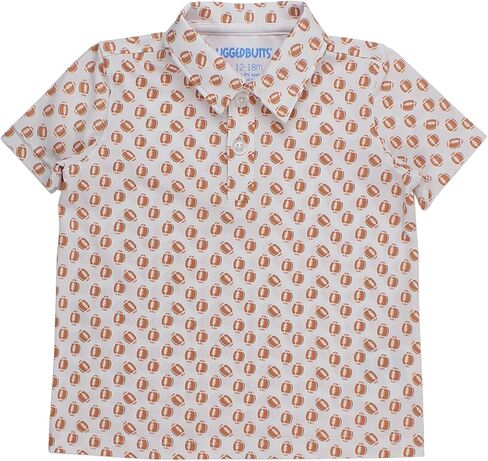 RUGGEDBUTTS Baby/Toddler Boys Knit Collared Short Sleeve Active Performance Polo in Saudi Arabia