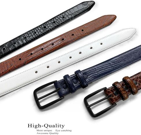BS3208_Genuine Full-Grain Cowhide Leather Dress Solid Brass Buckle (Black& Gun) Belt, 1-1/8"(30mm) Wide in Saudi Arabia