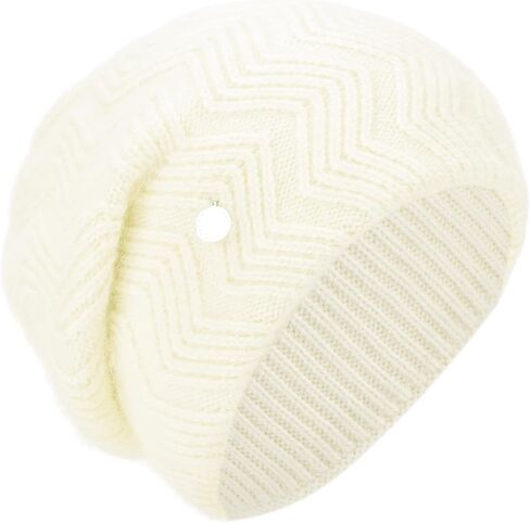 EASTER BARTHE Women's Double-Layer Cashmere Blend Beanie Hat Soft Chunky Warm Winter Cable Slouchy Knit Beanie Hat for Women in Saudi Arabia