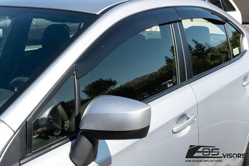 استبدال لعام 2015-2021 سوبارو WRX & STI | EOS Visors JDM Clip-on Style Side Rain Guard Windows Danslectors Vents in Saudi Arabia