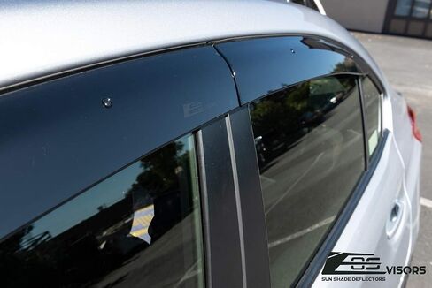 استبدال لعام 2015-2021 سوبارو WRX & STI | EOS Visors JDM Clip-on Style Side Rain Guard Windows Danslectors Vents in Saudi Arabia