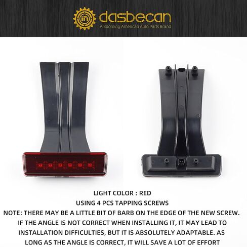 Dasbecan Third Brake Light Wiring Harness & Tail Light Compatible with Jeep Wrangler JK 2007-2018 LED Tail Light 3rd Rear Center High Mount Stop Tail Light Harness Extension 68048581AA 55397217AJ in Saudi Arabia