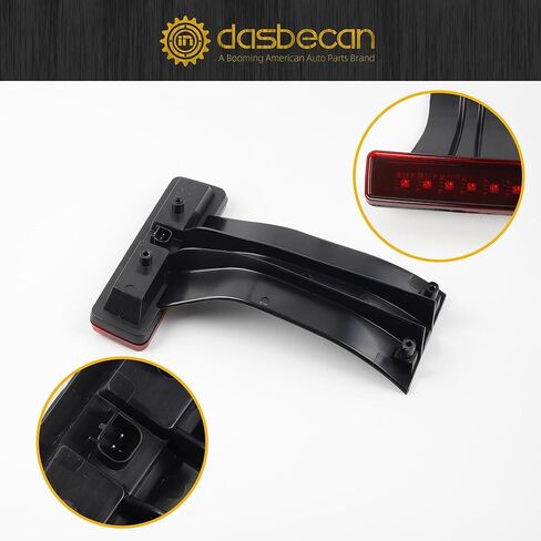 Dasbecan Third Brake Light Wiring Harness & Tail Light Compatible with Jeep Wrangler JK 2007-2018 LED Tail Light 3rd Rear Center High Mount Stop Tail Light Harness Extension 68048581AA 55397217AJ in Saudi Arabia