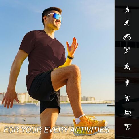 Men’s UPF 50+ Sun Protection Swim Shirts Rash Guard UV SPF Bamboo Viscose Short Sleeve Cooling Water Beach Fishing Shirt in Saudi Arabia