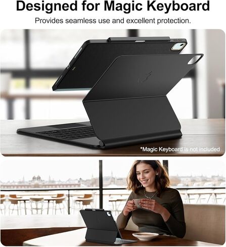 Case for iPad AIR-11 (2024)/5th/4th Generation Clear-غير صفراء ، نحافة ورقيقة وصعبة ، يدعم Apple Pencil 2 ، Case لـ iPad Air 11 (2024)/5/4th (2022/2020 ، 10.9 بوصة) in Kuwait