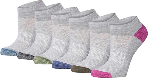 Tipi Toe Women's Athletic Cushioned Comfort Ankle Socks With Arch Support, Mesh Design. Perfect for Running & Sports (6 Pack) in Kuwait