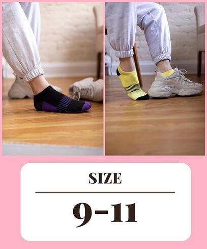 Tipi Toe Women's Athletic Cushioned Comfort Ankle Socks With Arch Support, Mesh Design. Perfect for Running & Sports (6 Pack) in Kuwait
