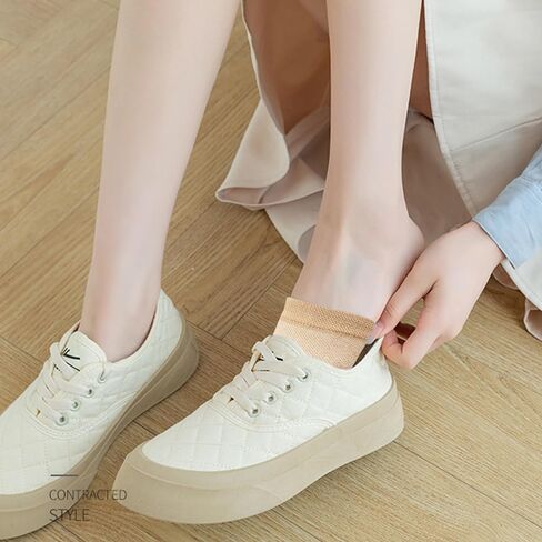Women's Toe Topper Socks Cotton Half Socks for Women Grip Non Slip Liner No Show Toe Covers for Mules 6/8 Pairs in Saudi Arabia