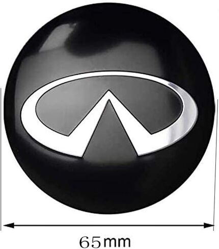 4 PCS تعيين 65 مم Infiniti Emblem Wheel Center Center Cops Cover Cover مع 4 PCS صمام الإطارات COPS COPS in Saudi Arabia