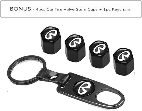 4 PCS تعيين 65 مم Infiniti Emblem Wheel Center Center Cops Cover Cover مع 4 PCS صمام الإطارات COPS COPS in Saudi Arabia
