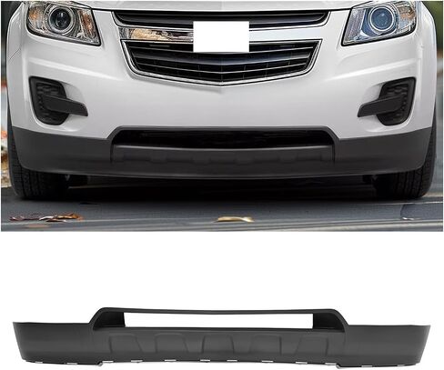 KUAFU Front Bumper Valance Compatible with 2012-2015 Chevy Chevrolet Equinox Replacement for GM1015111 Lower Bumper Cover Air Deflector Valance Apron Without Chrome Molding Plastic Black in Saudi Arabia