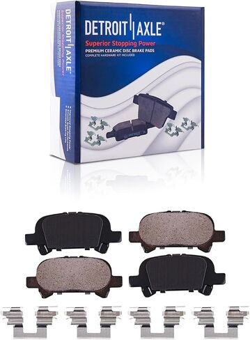 Detroit Axle - Brake Kit for 2005-07 Toyota Avalon 04-08 Solara 05-06 Camry Replacement Front & Rear Disc Brake Rotors 2006 2007 Ceramic Brakes Pads in Saudi Arabia