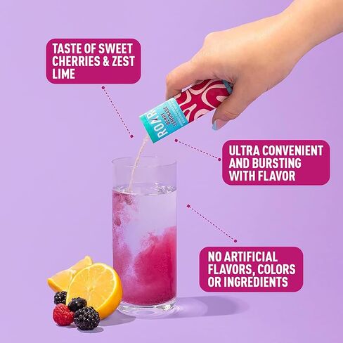 Roar Complete Hydration Powder Plus - Hydration Packets with Zinc and Elderberry - Electrolytes Powder No GMOs, Gluten Free - Berry Lemonade - 12 pc in Kuwait