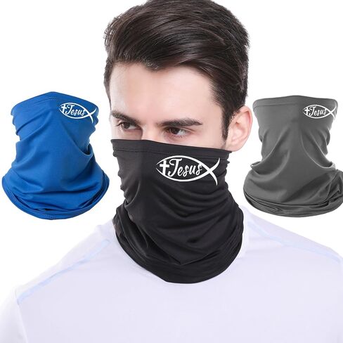 neck gaiters for men bandanas balaclava half face mask men Windproof black ski mask in Kuwait