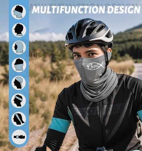 neck gaiters for men bandanas balaclava half face mask men Windproof black ski mask in Kuwait