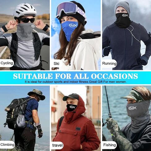 neck gaiters for men bandanas balaclava half face mask men Windproof black ski mask in Kuwait