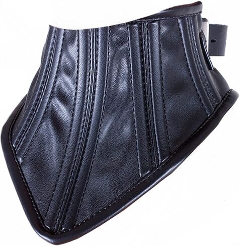 Generic Complete your Costume with a Stunning V Neck Leather Choker, Black in Saudi Arabia
