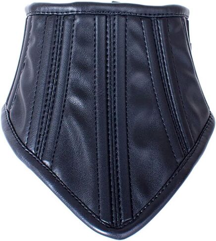 Generic Complete your Costume with a Stunning V Neck Leather Choker, Black in Saudi Arabia