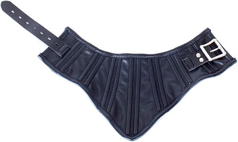 Generic Complete your Costume with a Stunning V Neck Leather Choker, Black in Saudi Arabia