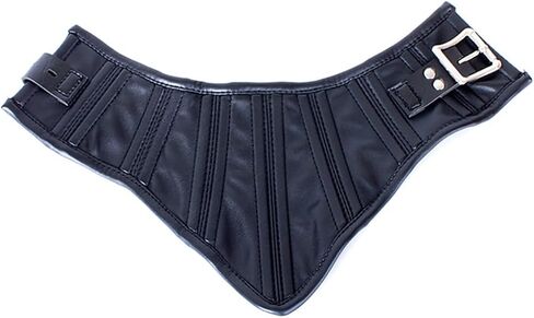 Generic Complete your Costume with a Stunning V Neck Leather Choker, Black in Saudi Arabia