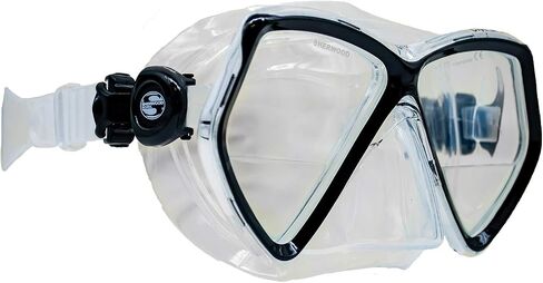 Sherwood MA50BS Oracle+ Scuba Dive Snorkel Mask, Black Silicone in Saudi Arabia