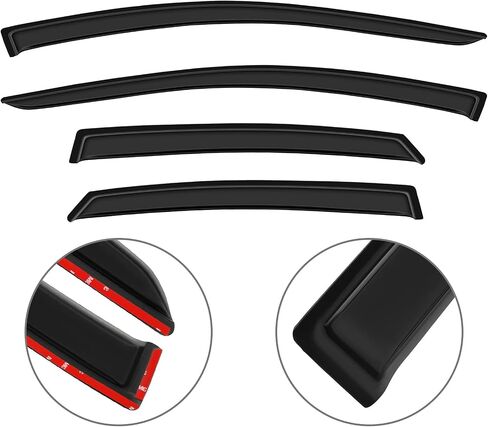 SCITOO Window Visors Outside Mount Window Visor Deflector Rain Guard Compatible with 2013-2018 for Nissan for Altima 4Pcs Set in Saudi Arabia