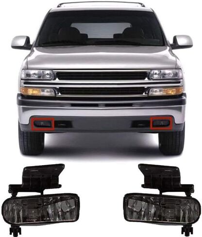 Vspec Smoked Chevy Silverado Tahoe Suburban Fog lights smoke in Saudi Arabia