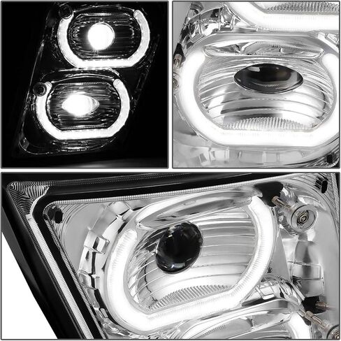 DNA MOTORING FL-HAY-009-BK Pair of LED Fog Lights High/Low Beam Reflectors Compatible with 2018-2022 Volvo VNL, Black/Clear in Saudi Arabia