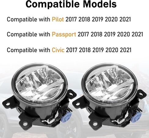 1Pair of Led Fog Lights 33900-TEY-Y01 Compatible with Pilot Passport 2017-2021 Replace 33900-TEY-Y01 33950-TEY-Y01 Left+Right in Saudi Arabia