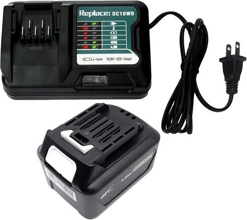 WeideBATT® DC10WD Charger Replace for Makita 12V Charger DC10SB DC10WC, Compatible with Makita 10.8V-12V CXT Lithium-Ion Battery BL1015 BL1016 BL1021B BL1041B BL1020B BL1040B in Kuwait