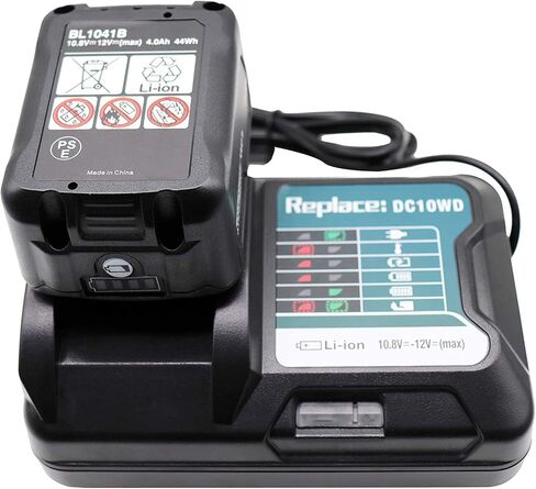 WeideBATT® DC10WD Charger Replace for Makita 12V Charger DC10SB DC10WC, Compatible with Makita 10.8V-12V CXT Lithium-Ion Battery BL1015 BL1016 BL1021B BL1041B BL1020B BL1040B in Kuwait